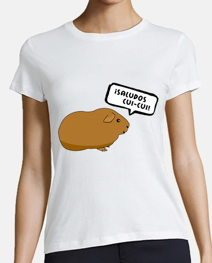Camiseta mujer Saludos cui-cui BICOLOR