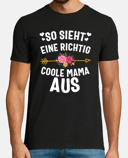 Camiseta camiseta muttertag así sieht eine richtig coole mama aus tailliertes geschenk fr damen und frauen