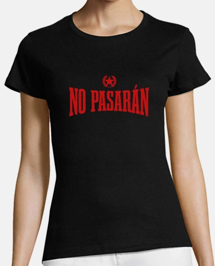 Playera Camiseta negra m - No pasaran rojo