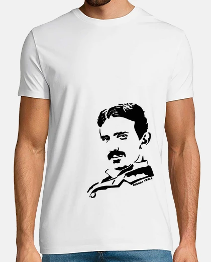 Camiseta Camiseta Nikola Tesla Negro