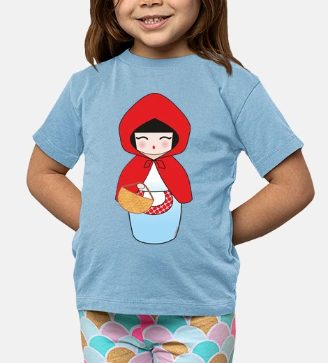 Ropa Camiseta niñ@ Kokeshi Caperucita Roja