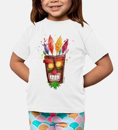 Ropa camiseta niño Aku Aku mascara