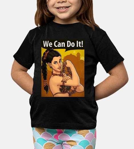 Ropa Camiseta Niño Leia, we can do it