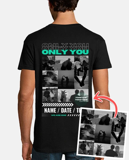 Camiseta only you con foto personalizable