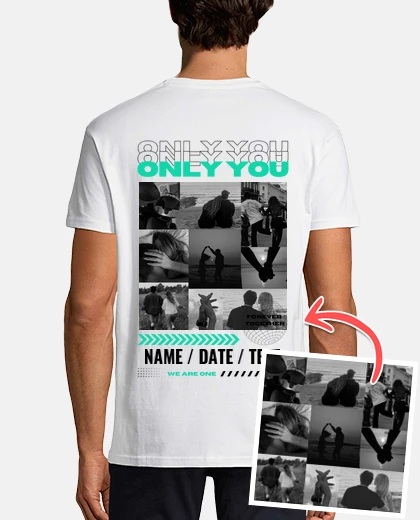 Camiseta only you con foto personalizable
