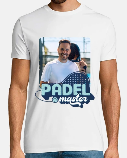 camiseta padel master con foto personalizable