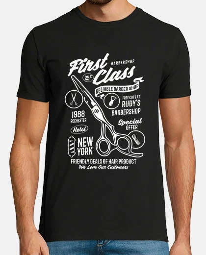 Playera Camiseta Peluquería Peluqueros Retro