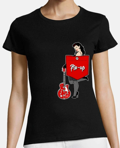 Playera Camiseta Pinup Retro Rockabilly Music Sexy Pin Up Girl