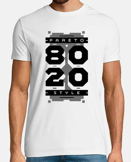Camiseta CAMISETA REGLA DE PARETO STYLE TSHIRT WILFRED PARETO regla 80 20 regalo 8020 RULE 01