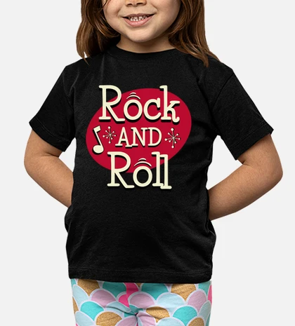 Playera niños camiseta rock and roll music rockabilly vintage 50s