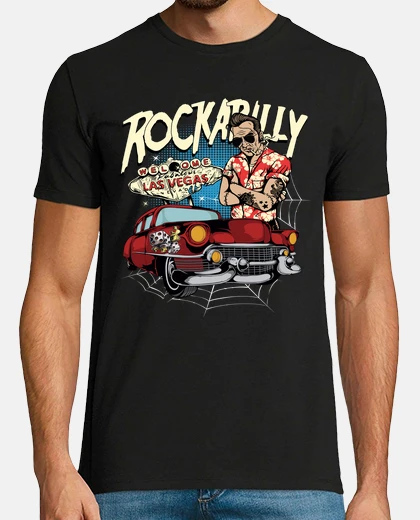 Camiseta Camiseta Rockabilly Rocker Vintage Hotrod