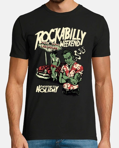 Camiseta Camiseta Rockabilly Rockers Retro Pinup