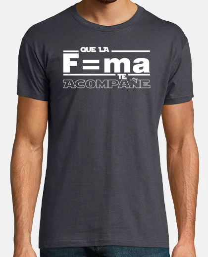 Camiseta CAMISETA STAR WARS FUERZA ACOMPAÑE HUMOR FÍSICA