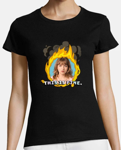 Camiseta camiseta this is fine foto personalizable