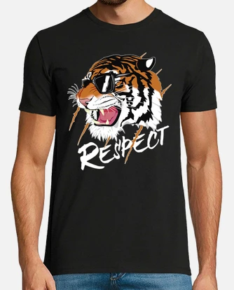 Playera camiseta tigre animales felinos respet. laTostadora Mexico