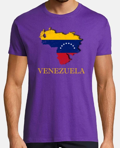 CAMISETA VENEZUELA MAN MAPA 3D BANDERA NOMBRE