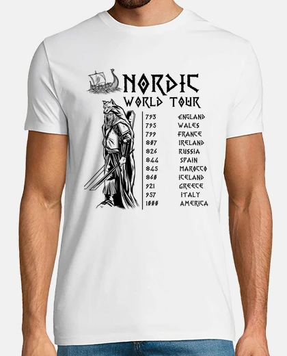 Camiseta camiseta vikinga marineros nórdicos cam