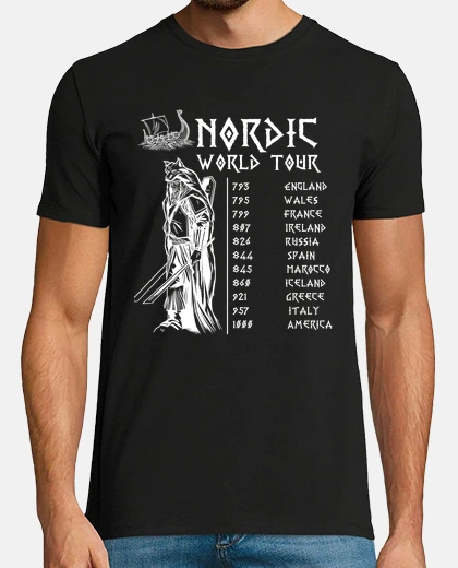 Camiseta camiseta vikinga marineros nórdicos cam