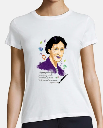 Camiseta Camiseta Virginia Woolf, Mónica Jiménez Art