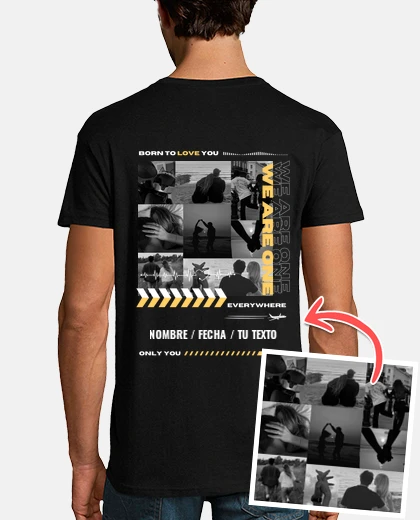 Camiseta camiseta we are one foto personalizable