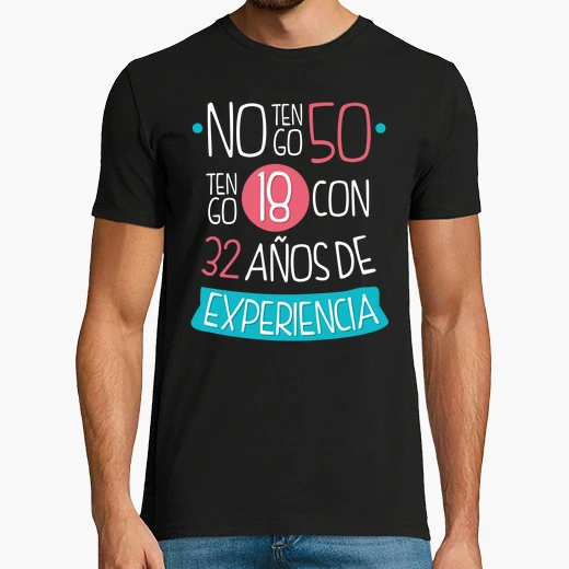 camiseta 50 años mujer