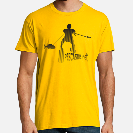camiseta amarilla - silueta negra