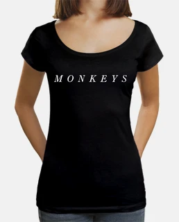 Camiseta Arctic Monkeys de Mujer, cuello ancho & Loose Fit, negra, Arctic Monkeys