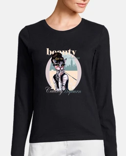 camiseta audrey beauty and charm