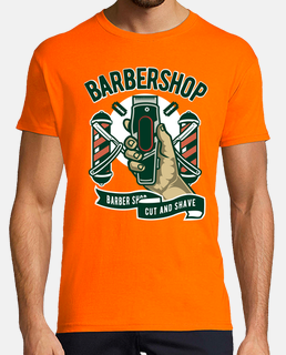 Camiseta Barbershop Retro Vintage Barbero Hipster