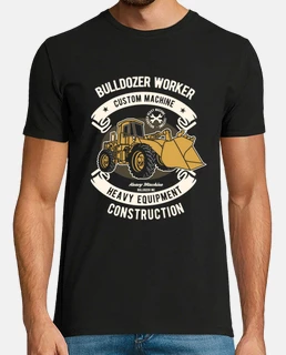 Camiseta bulldozer, para amantes maquinaria pesada