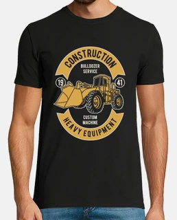 Camiseta bulldozer, para amantes maquinaria pesada