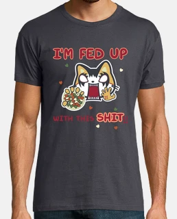 Camiseta Cat fedup with this shit