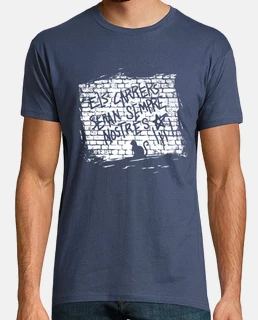 CAMISETA, CATALUNYA, INDEPENDENCIA, Hombre, manga corta, denim, calidad extra