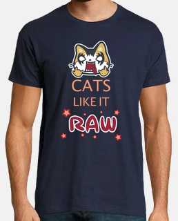 Camiseta Cats like it raw