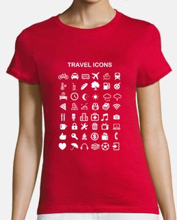 Camiseta chica Travel Icons