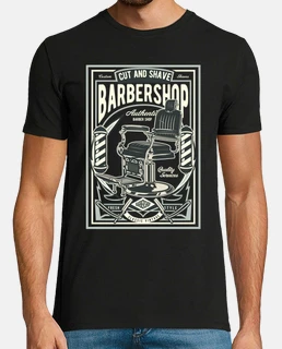 Camiseta Classic Barbershop Retro Barbería Barber Peluquería