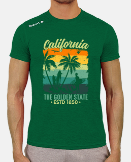 camiseta de deportes de surf de verano de california el estado dorado