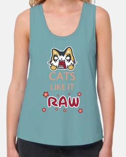 Camiseta de tirantes Cats like it raw