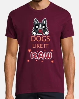 Camiseta Dogs like it raw