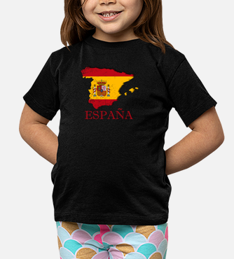Playeras niños camiseta españa kid mapa