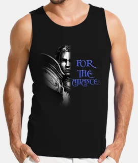 Camiseta Hombre Anduin B&#38;N For the Alliance!