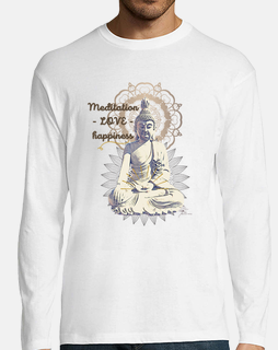 Camiseta Hombre Buda words