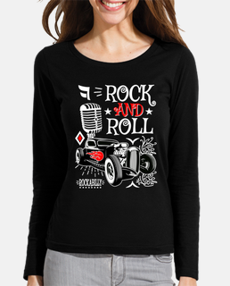 Camiseta Hotrod Rockabilly Music Coches Clásicos Americanos Retro 1950s 60s 70s Rock N Roll USA