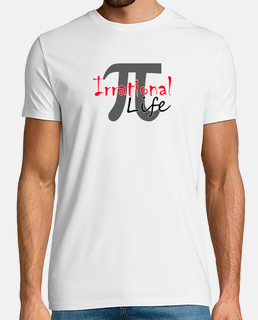 Camiseta Irrational life número irracional pi