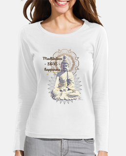 Camiseta Mujer Buda words
