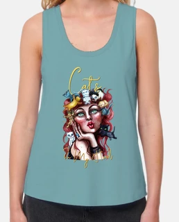 camiseta mujer Cats in my head