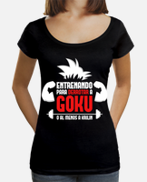 Camiseta entrenando para derrotar a goku