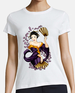 camiseta mujer de geisha