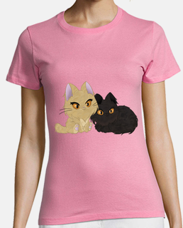 Camiseta Mujer Gatitos Odyn y Chai