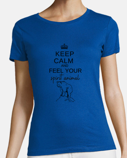 Camiseta mujer keep calm oso